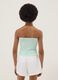 Girls&rsquo; fitted green bandeau top in stretch cotton_1