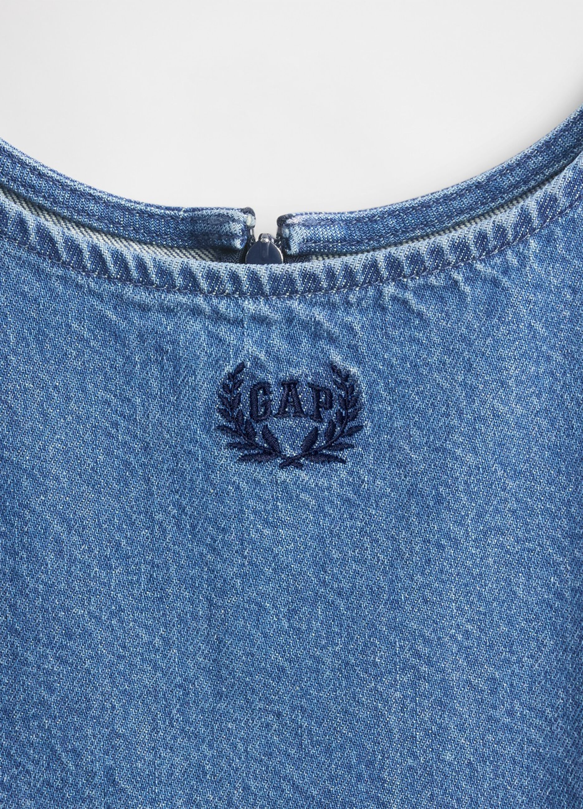 Cotton and lyocell-blend denim dress