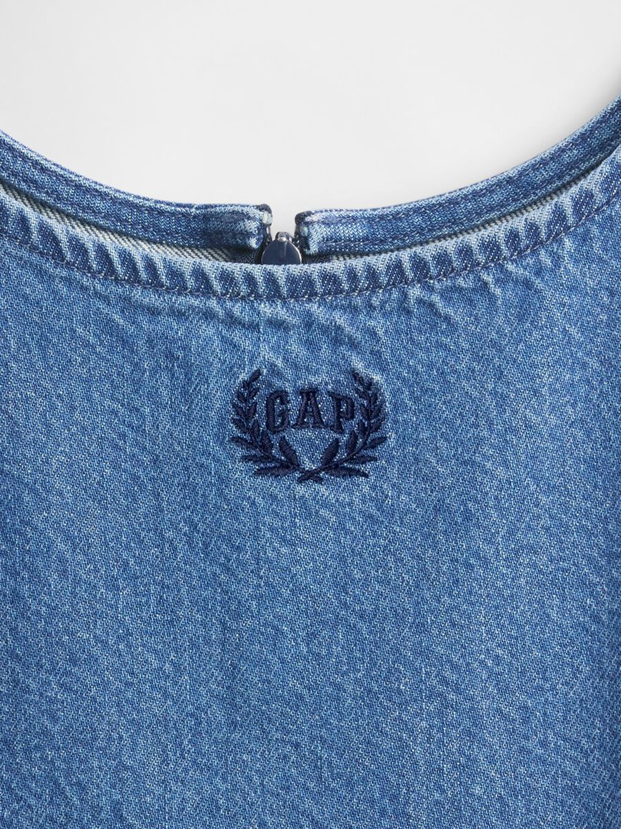 Abito in denim con logo GAP_2