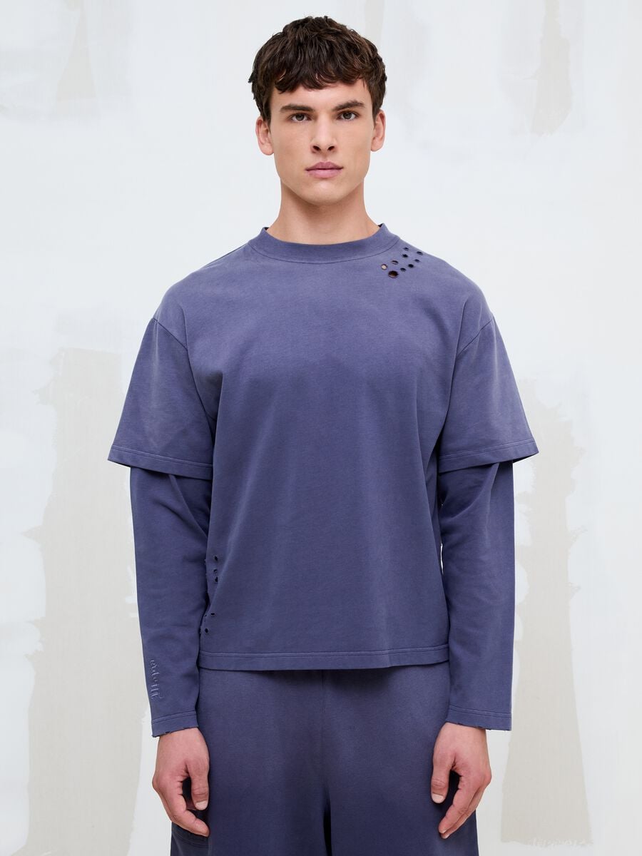 Double Long Sleeve Sunfaded Twilight_1