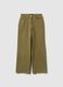 Regular fit stretch cotton green chino trousers_4
