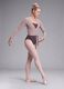 Mauve breathable stretch bodysuit with wide neckline ALTAVIA STUDIO_1
