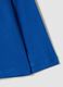 Blue organic cotton T-shirt with varsity print for boys_3