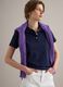 Blue organic cotton regular-fit polo shirt_0