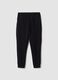 Black regular-fit joggers in stretch Easy Dry fabric_4