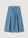 Girls' Pure Cotton Denim Super Wide Leg Jeans_3