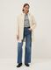 Beige waterproof jacket with hood, regular fit_1