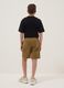 Boys&rsquo; brown stretch cotton cargo shorts, comfort fit_1