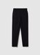 Black slim fit chino trousers_4