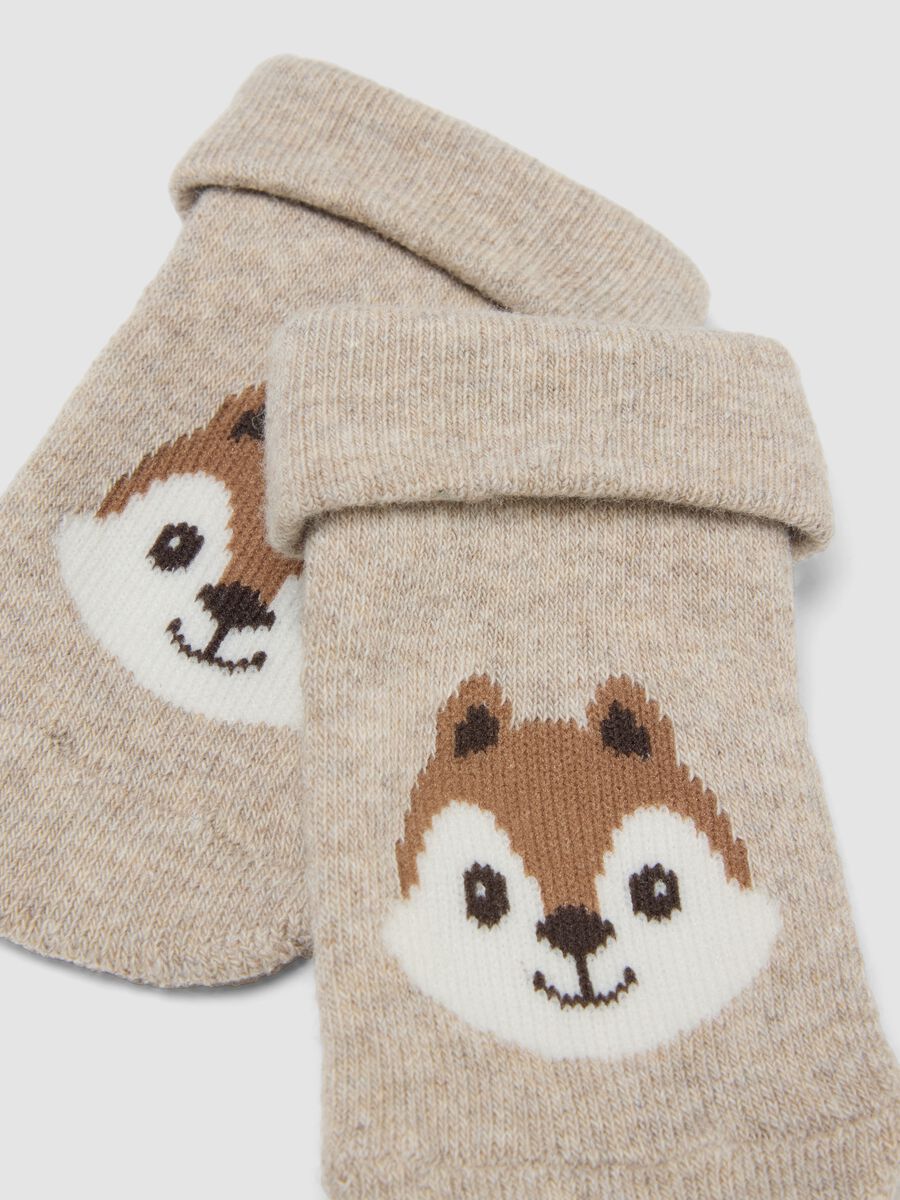 3-pack of multicolour short organic cotton blend socks for baby and toddler_2