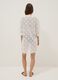 White cotton-blend kaftan_3