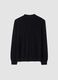 Black pure merino wool polo jumper with polo collar_2