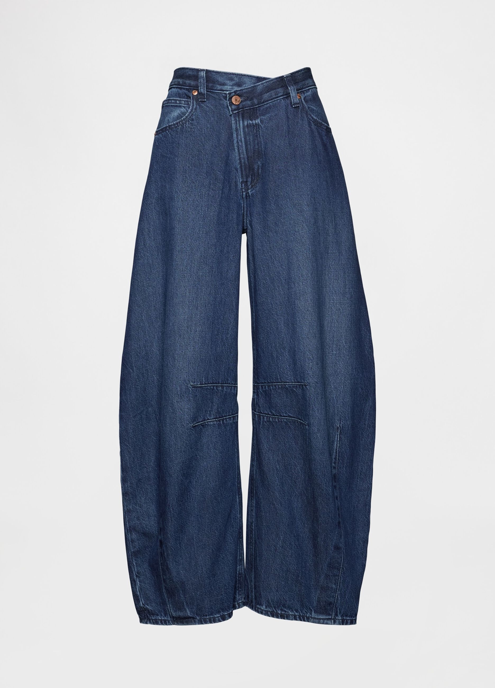 Wide Blue Denim Trousers