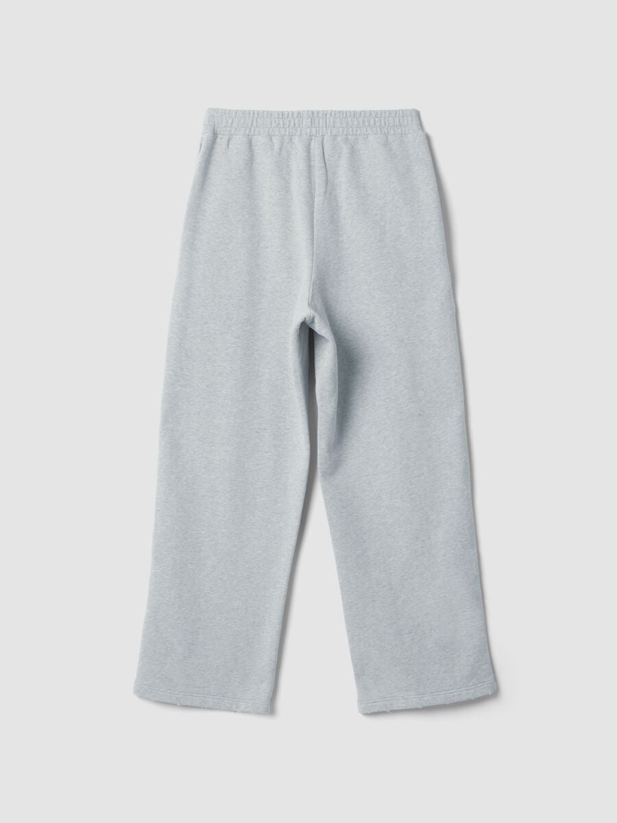 Grey Melange Sweatpants_5