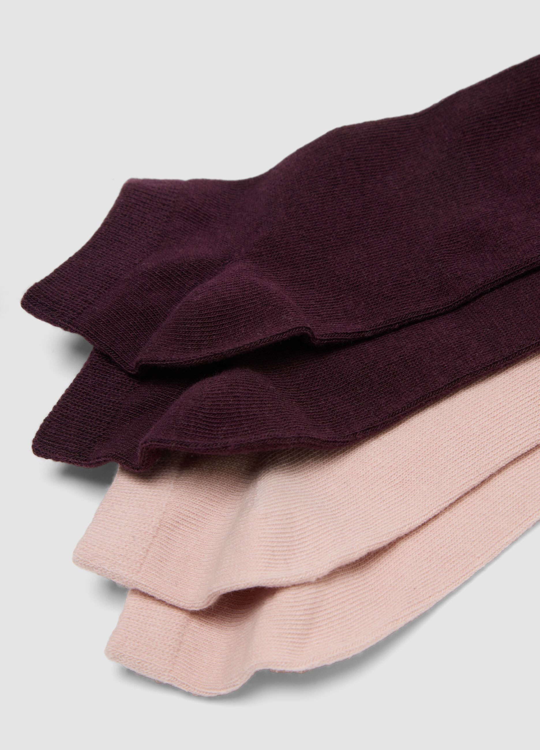 Seven-pack of organic cotton blend ankle socks