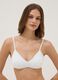 White triangle bikini top in stretch fabric_0