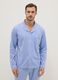 Regular fit blue pure cotton pyjamas_1