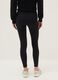 Black stretch cotton leggings regular fit with Everlast logo_2