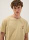 Beige pure cotton printed T-shirt_3
