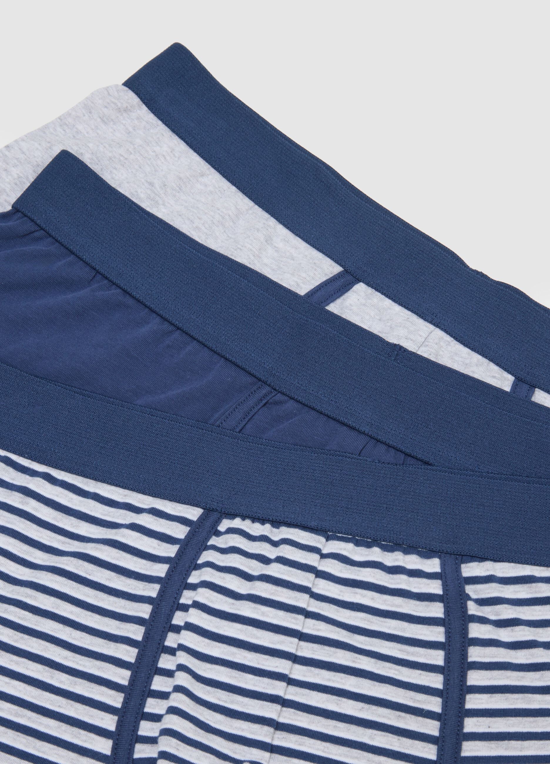 Tripack multicolour stretch cotton boxer shorts regular fit