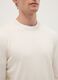 Beige crew-neck cotton blend pullover regular fit_3