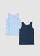 2-pack of blue and light blue organic cotton regular-fit vests for boys_1