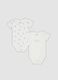 2-pack of white organic cotton bodysuits with koala print for baby and toddler_0