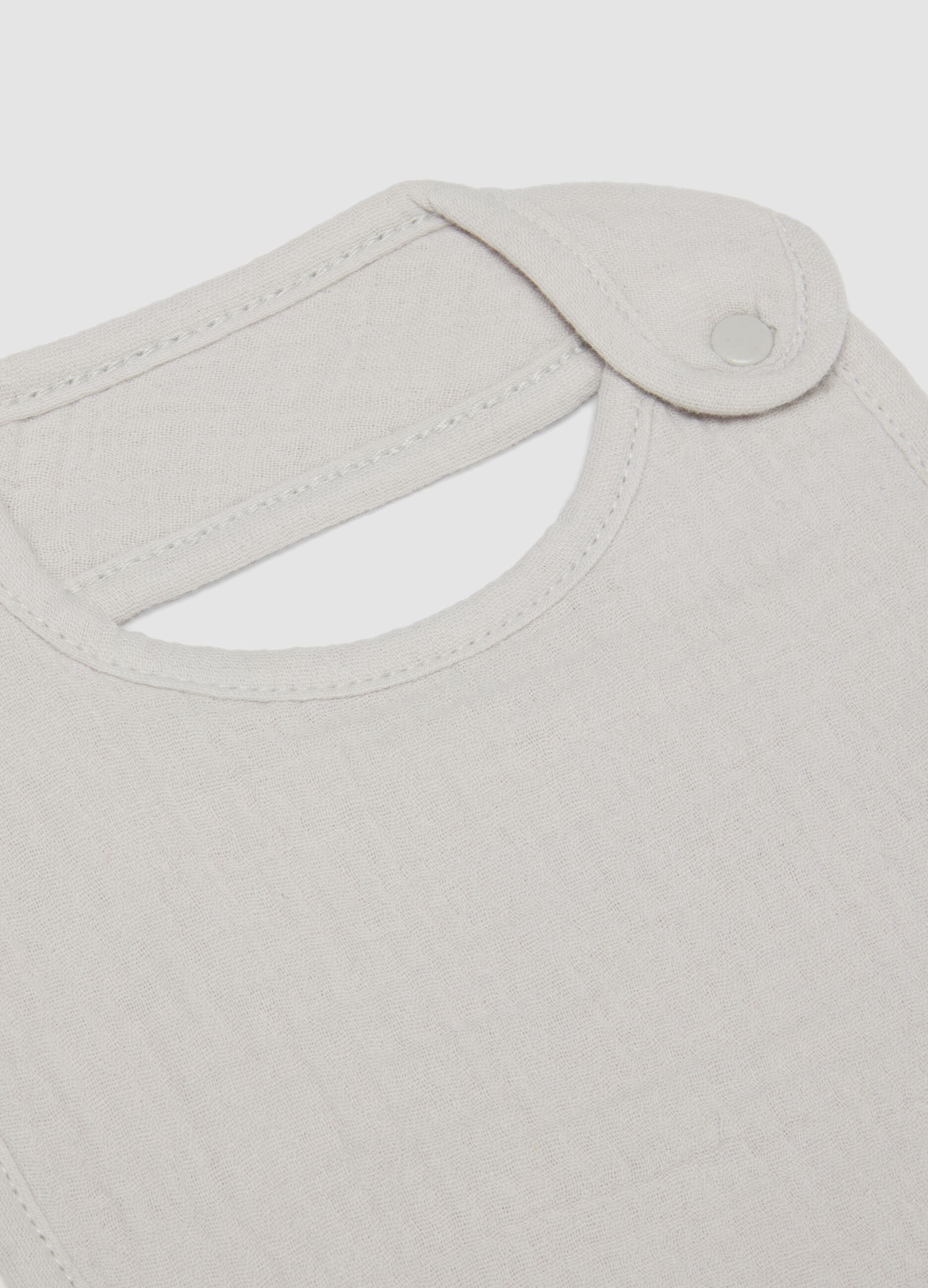 Set of 2 multicolour pure cotton baby bibs