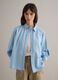 Blue striped cotton shirt, regular fit_0