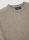 Beige pure cashmere jumper, regular fit_5