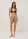 Beige pure cotton shorts_1