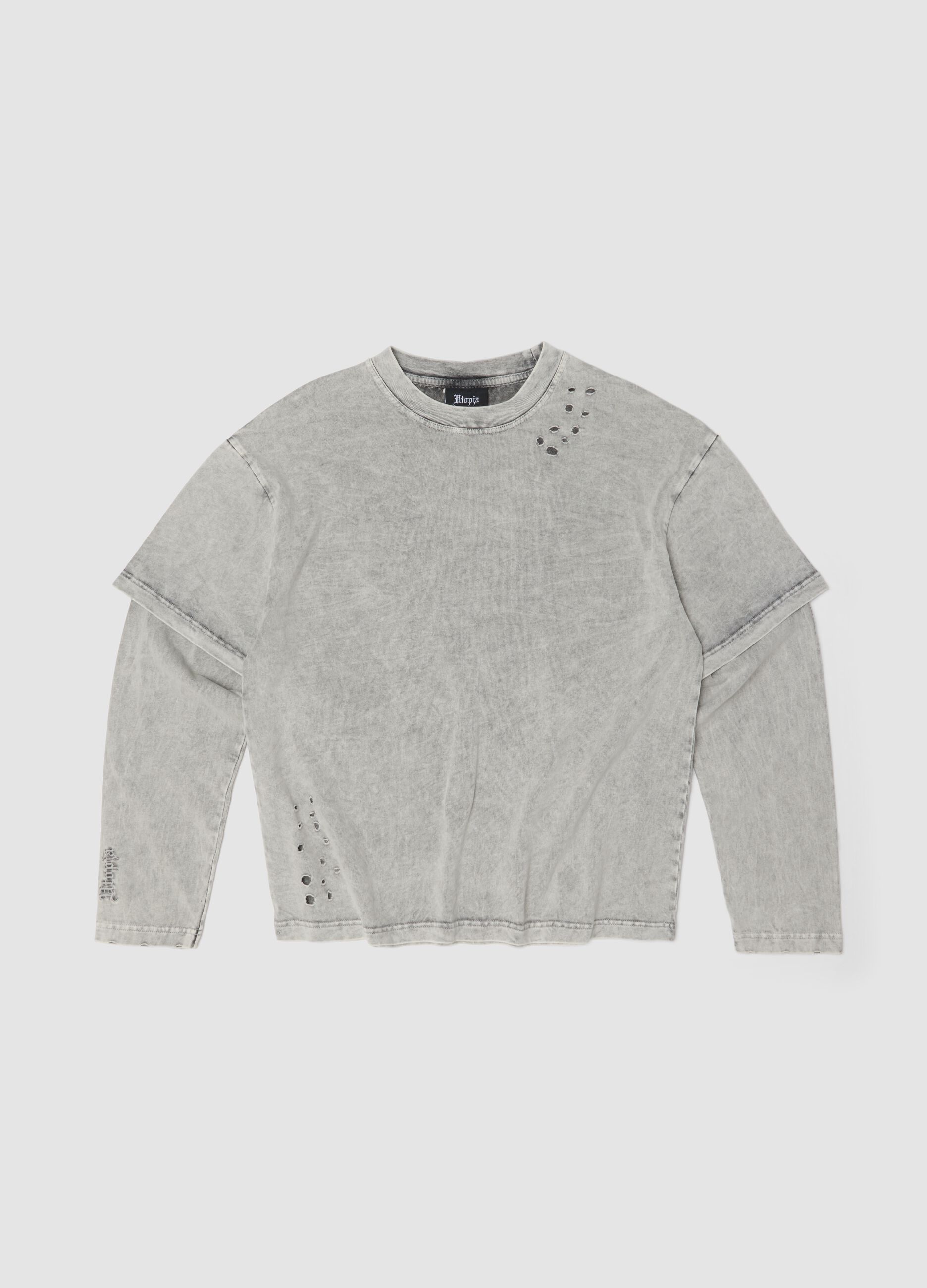 Washed Moonstone Double Longsleeve