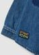 Blue denim shacket with hood in cotton and viscose blend for boys_2