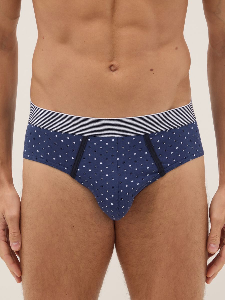Tripack slip in cotone organico elasticizzato multicolor regular fit_1