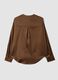 Brown stretch-fabric shirt with mandarin collar_6