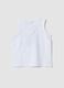 White pure cotton vest with print_1