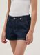 Blue denim shorts in pure cotton_2