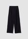 Black Easy Dry wide-leg stretch trousers ALTAVIA STUDIO_4