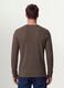 Brown honeycomb viscose-blend T-shirt, regular fit_3