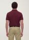 Red pure cotton piqu&eacute; polo shirt with classic collar, regular fit_3