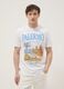 White pure cotton T-shirt with front print, regular fit_2