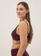 Purple triangle bikini top in stretch fabric with shaping effect_3