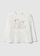White long-sleeve pure cotton T-shirt_0