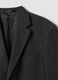 Grey stretch viscose blazer with classic lapels, slim fit_5