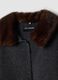 Grey cardigan with contrast collar, regular fit_5