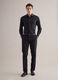 Camicia in cotone elasticizzato nera slim fit_1