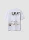 White short-sleeve pure cotton oversized-fit boys&rsquo; T-shirt_4