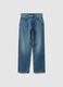 Regular Fit Blue Denim Jeans in Pure Cotton_4
