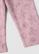 Girls&rsquo; pink skinny leggings in stretch cotton with prints_3