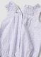 Purple pure cotton baby romper with classic collar_3